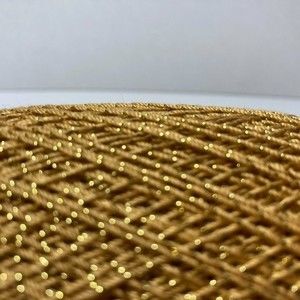 3 Aunt Lydia's Metallic Crochet Thread Gold/Gold